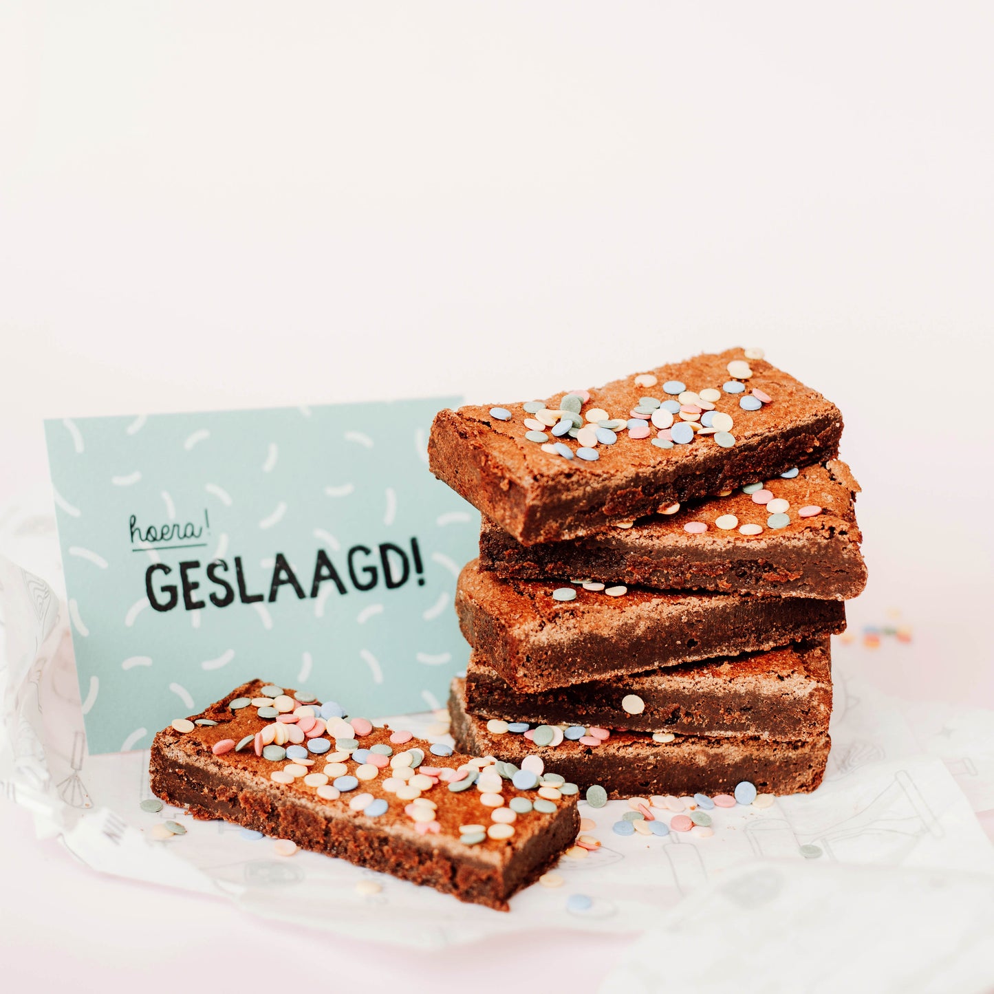 Geslaagd! Feest Brownies