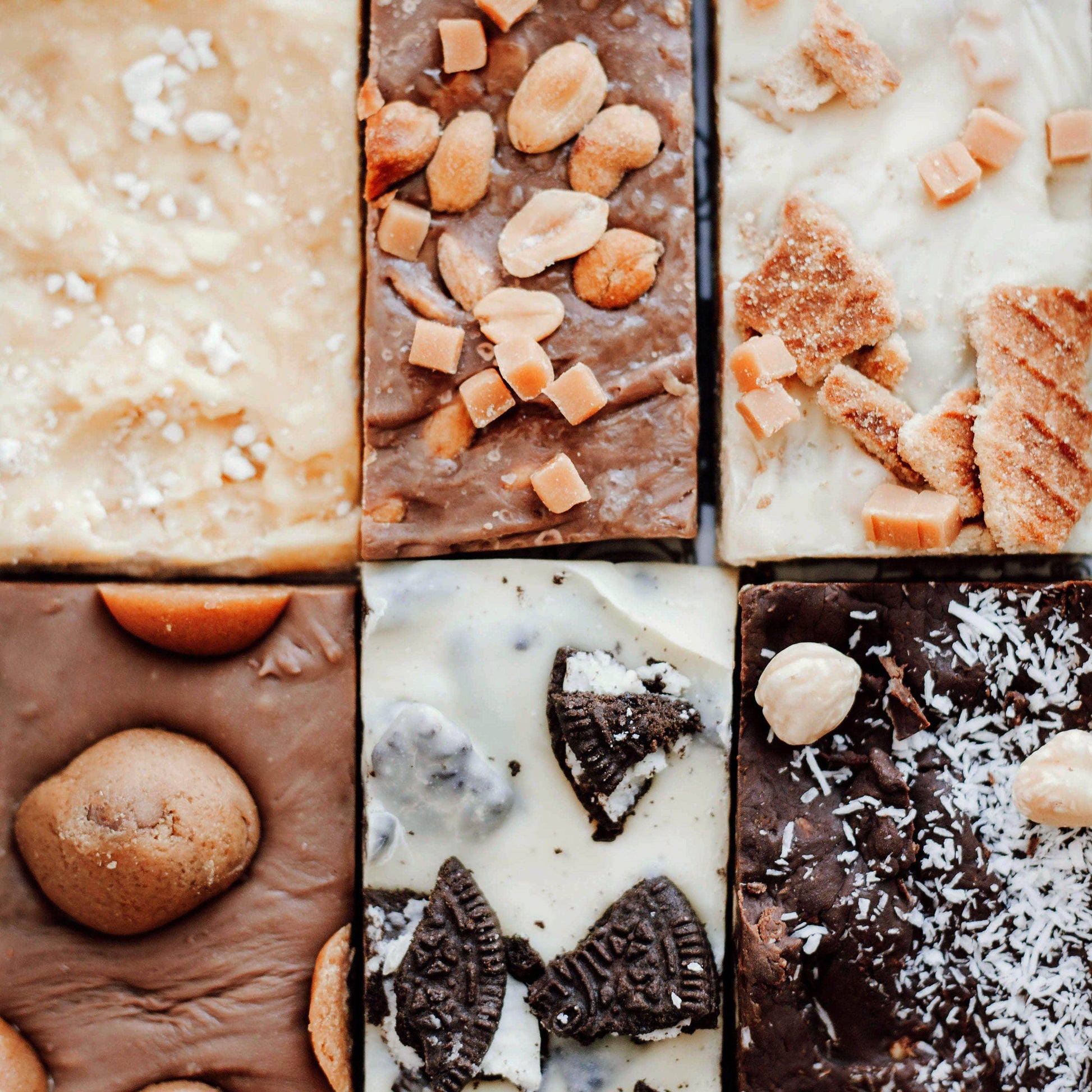 WhatTheFudge | Oreo, Stroopwafel, Cookie Dough, en Pinda-Caramel Fudge - Nilssons Post - 21.50